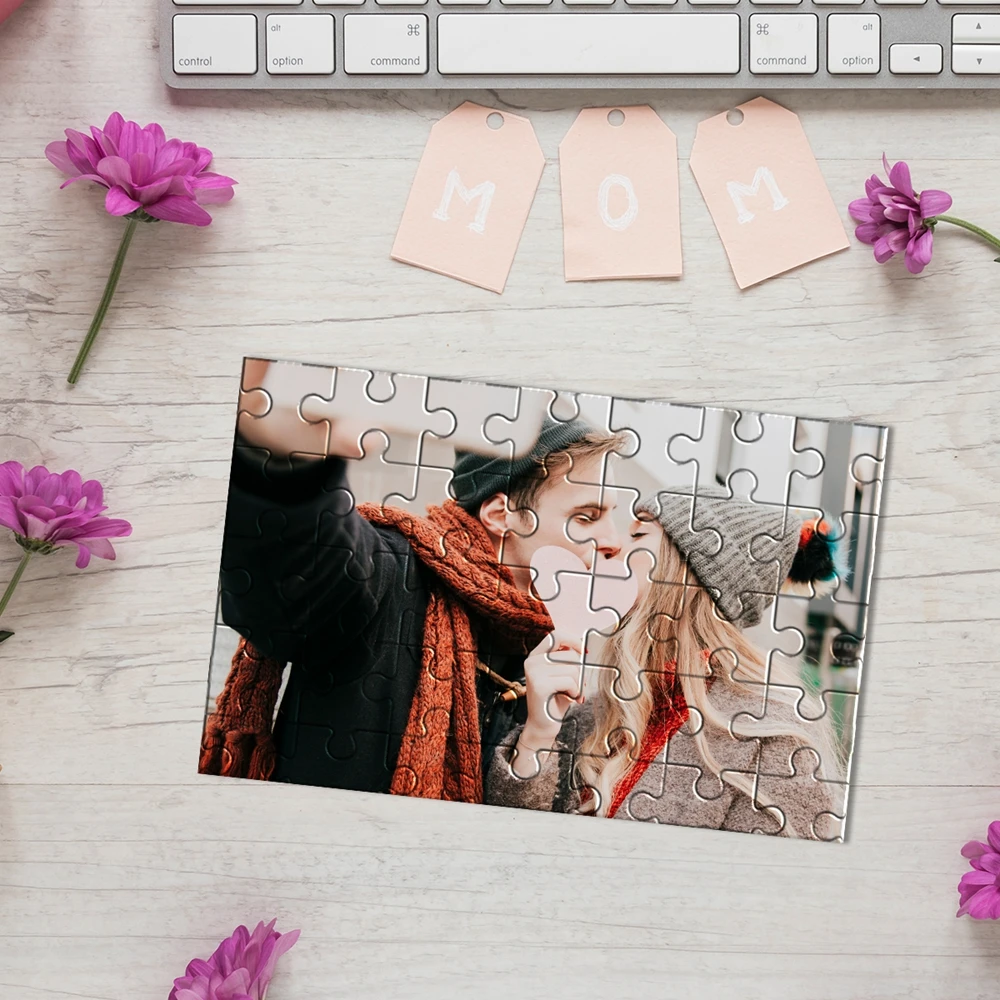 150/300/500pcs Colorful Couple Customizable Photo Custom Puzzles in Photos For Kids Room Decor Girlfriend Gift
