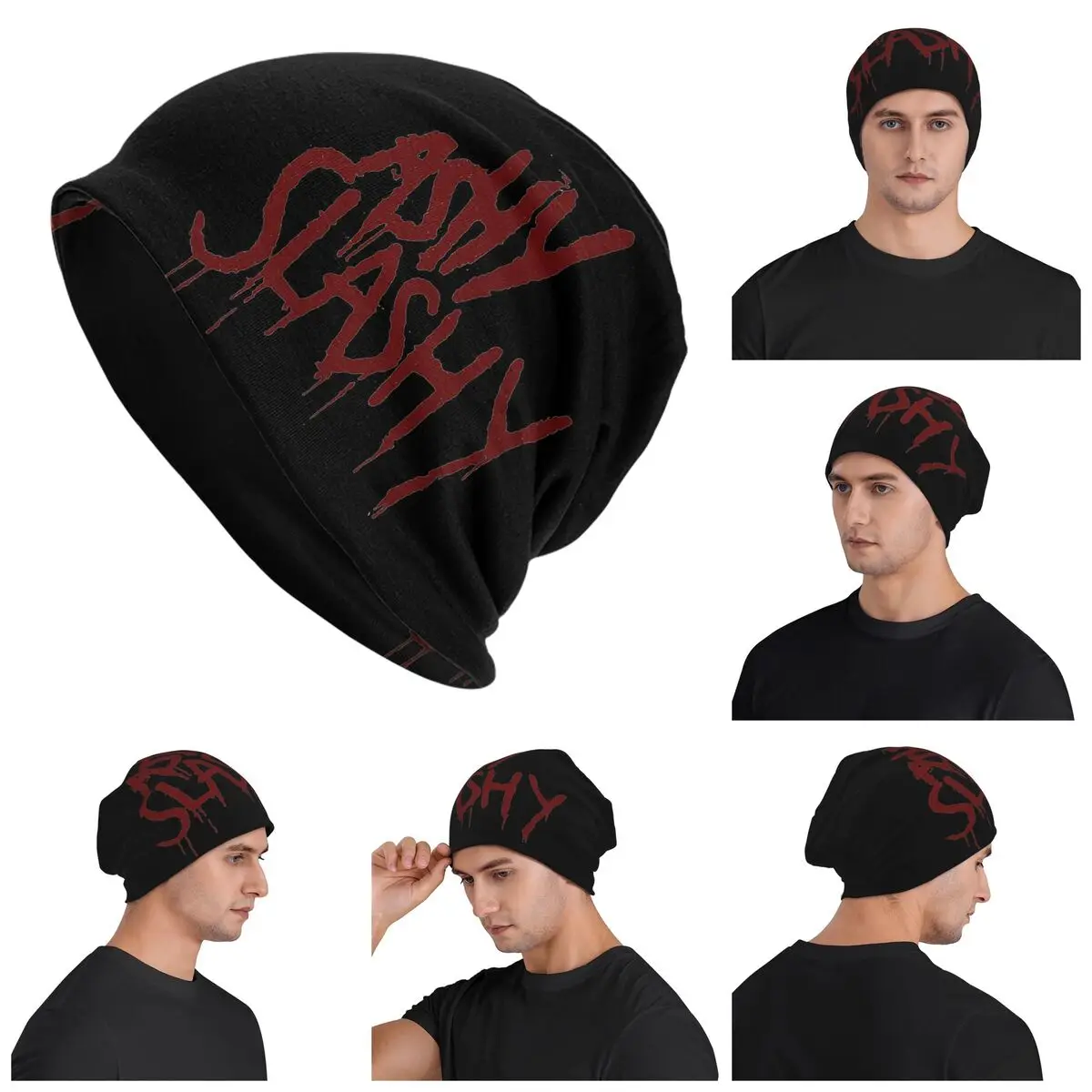 

Ash Vs The Evil Dead - Ashy Slashy Warm Knitted Cap Hip Hop Bonnet Hat Autumn Winter Outdoor Beanies Hats for Unisex Adult