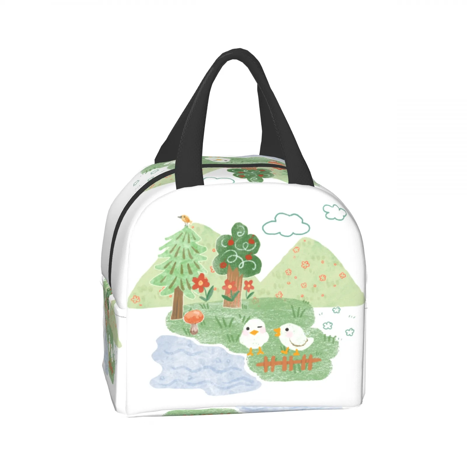 

Abstract Painting Chicken Lunch Bag Cooler Thermal Insulated Lunch Boxes for Adult Office Children Laptop Bag Back to School