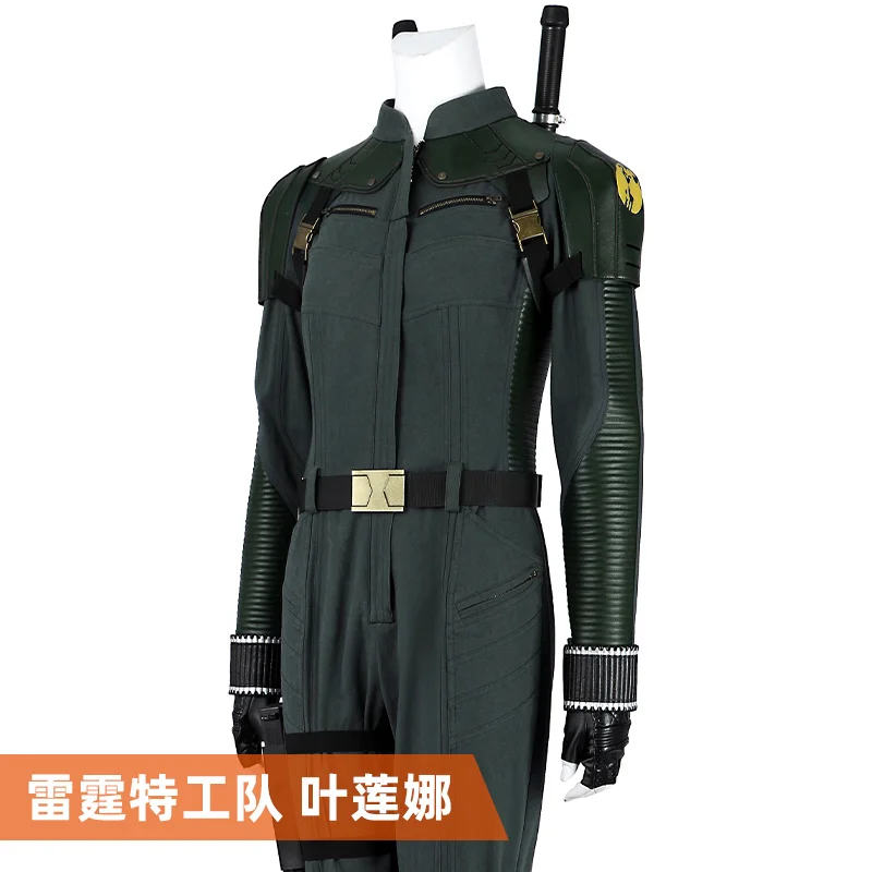 أزياء الأرملة السوداء يلينا بيلوفا التأثيرية بدلة قفازات نيبادس معصمه بدلة قتالية للنساء ملابس حفلات الهالوين