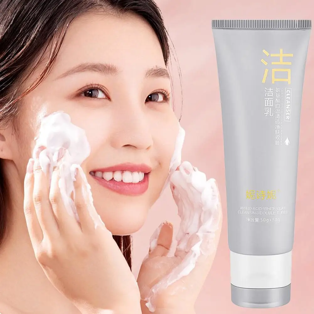 

Amino acid facial cleanser Facial Exfoliating Peeling Moisturizing Smooth Skin Remove Cleaning Skin Cream All Types Deep Ge O1Z6