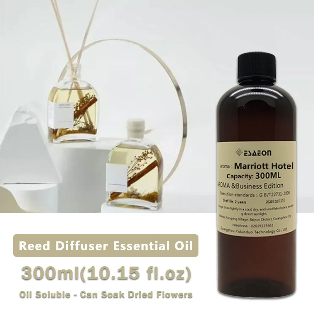 ESAEON 300ml (10.15 fl.oz) Aceites Esenciales de Cedro para Hotel Marriott - Para Difusor de Varillas, Aromaterapia sin Llama y Difusor sin Agua