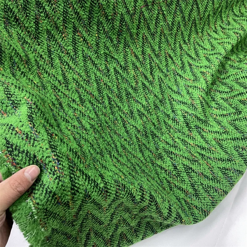 

Шерстяная ткань Жилет в клетку с бриллиантами Пальто Дизайнерская одежда Ткани для шитья своими руками Шерстяная ткань на метр