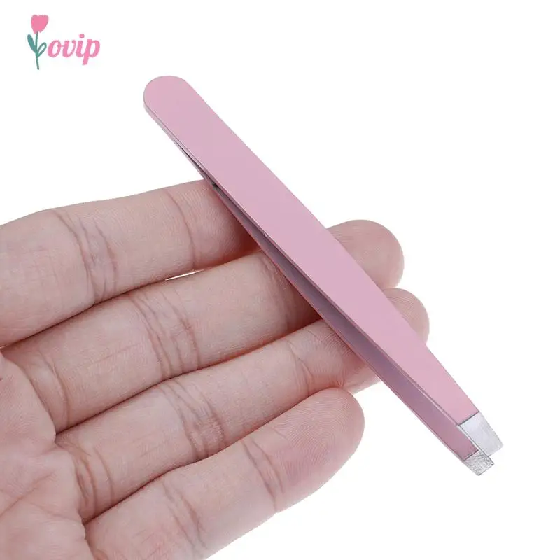 1 pz pinzette per sopracciglia in acciaio inossidabile viso depilazione occhio sopracciglio trimmer clip per ciglia strumento di trucco di bellezza cosmetica