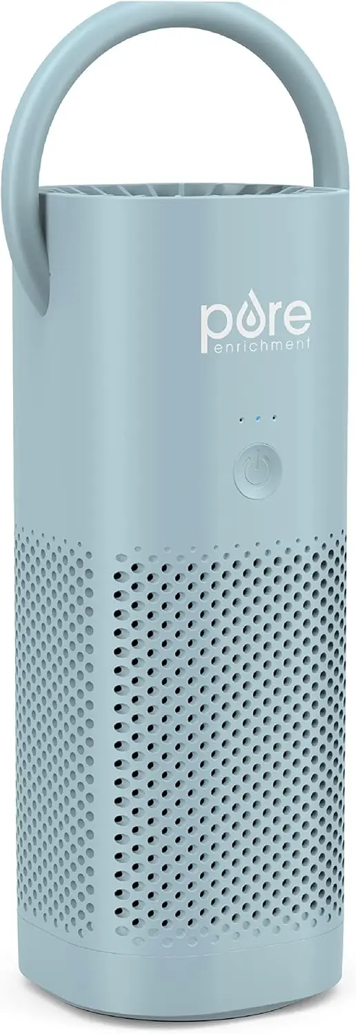 

Mini Portable Air Purifier with True HEPA Filter - Cordless, 12-Hour Battery, Removes 99.97% Dust & Allergens for Car, Office