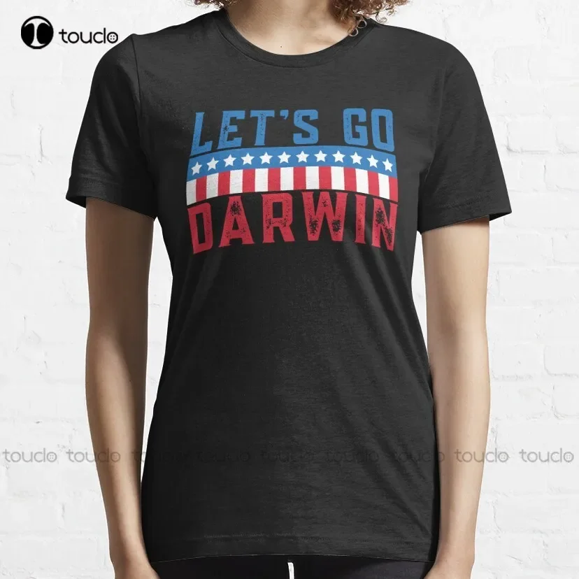 Let'S Go Darwin Charles Darwin Funny Let Go Natural Selection Humor T-Shirt Summer Shirts For Women Custom Aldult Teen Unisex