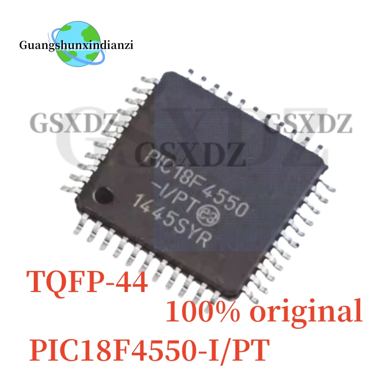 1PCS-10PCS /LOT 100% original PIC18F4550-I/PT 18F4550-I/PT PIC18F4550 TQFP-44 IC