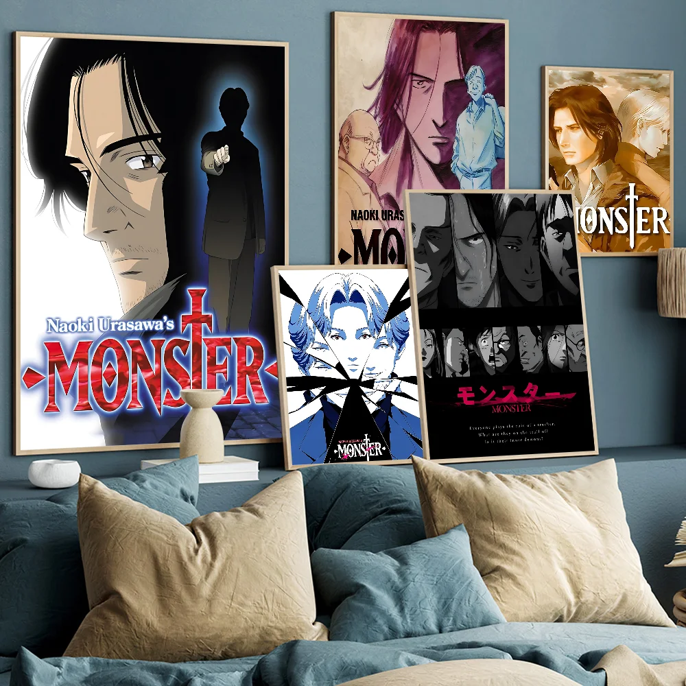 

Classic Japanese Anime M-Monster Good Quality Prints And Posters Whitepaper Sticker DIY Room Bar Cafe Aesthetic Art Wall