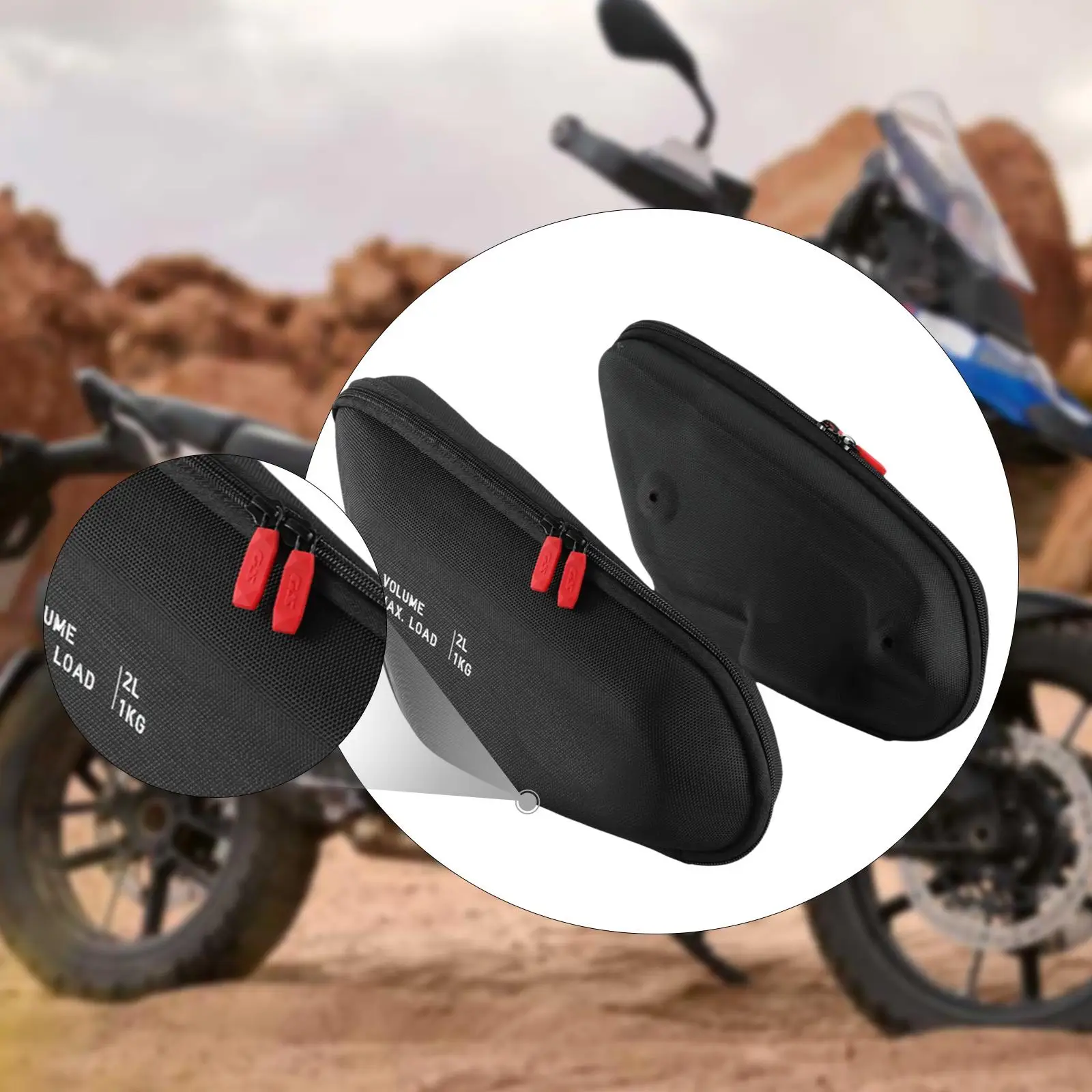 

2Pcs Motorcycle Side Frame Bags Road Trips Lightweight Simple Portable Organizers for BMW R1300GS Adventure 2024 Onwards