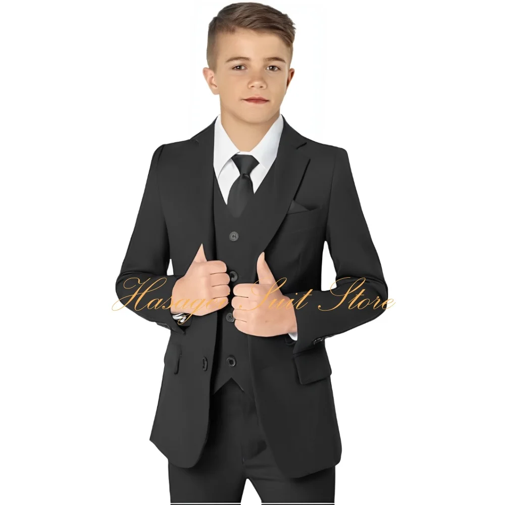 Formal Boys Suit 3 Pieces Set Kids Blazer Clothes Party Dress 2-16 Years Old Boys Suit Set Wedding Tuxedo