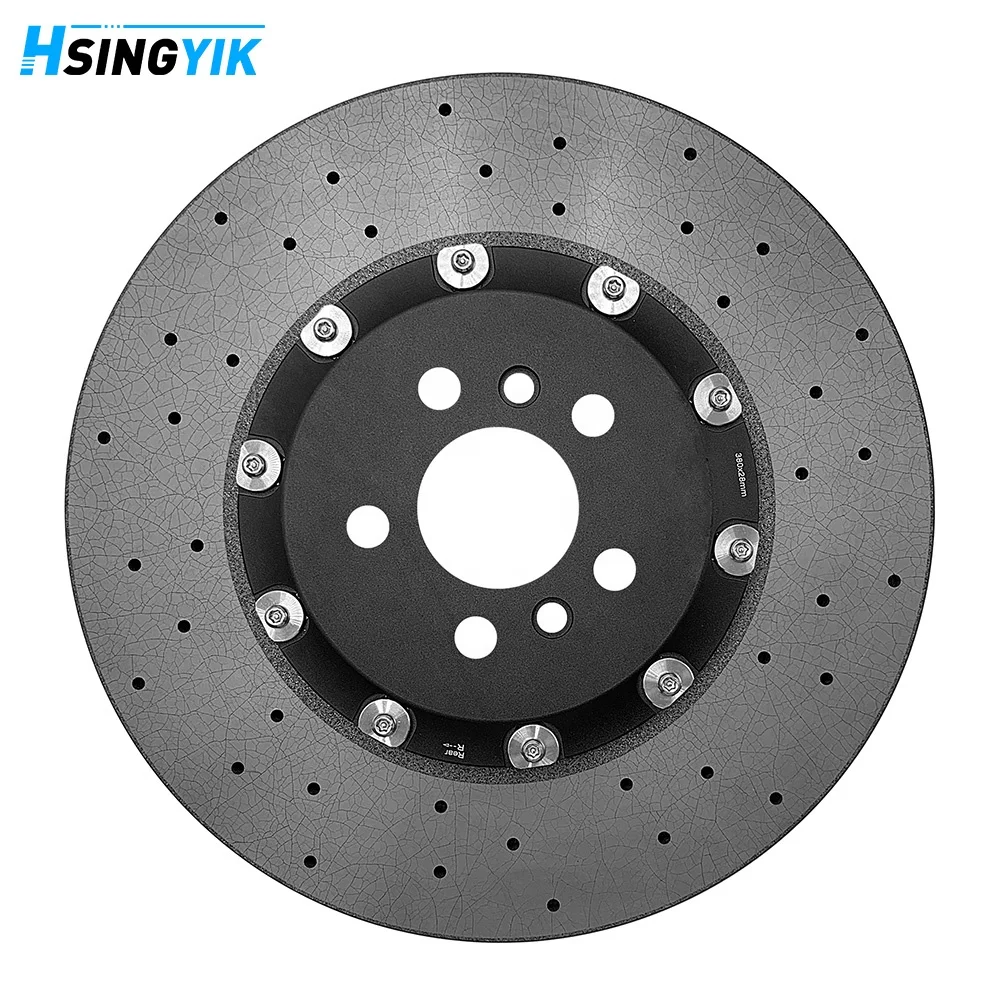 Car Parts Break Rotor 380x28mm  34217991103 34217991104 Rear Carbon Ceramic Brake Disk Rotor For BMW