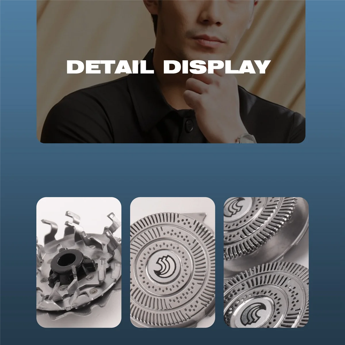 Lâmina de lâmina de substituição para Philips Shaver, HQ9, HQ9100, HQ9190, HQ9070, HQ9170, HQ9020, HQ8160, HQ8250, HQ9090, 3 unidades