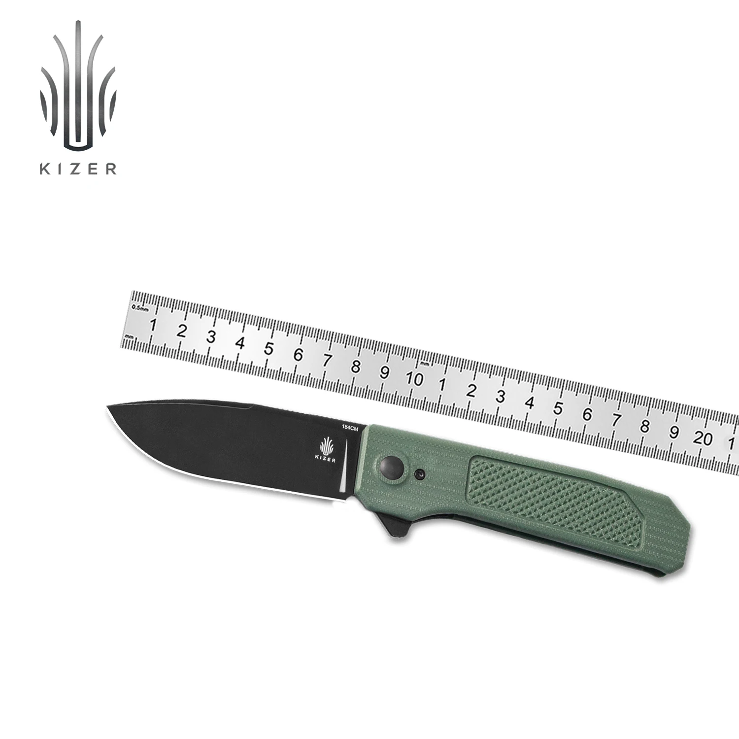 Kizer Folding Knife Brat V3630C2 154CM Steel Black Blade With G10 Handle High Hardness Camping Tools Hunting Knife