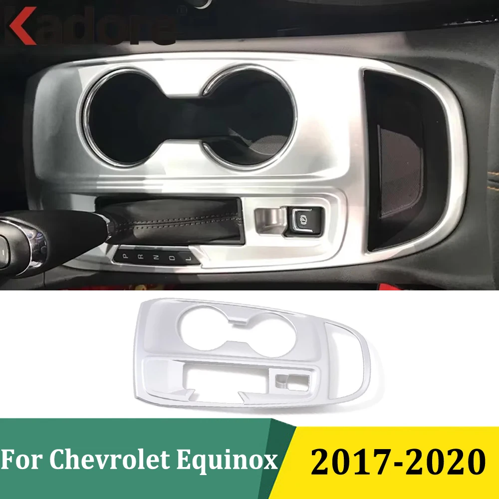 

For Chevrolet Equinox 2017 2018 2019 2020 Water Cup Holder Decorative Frame Cover Trim Sticker Car Styling Accessories