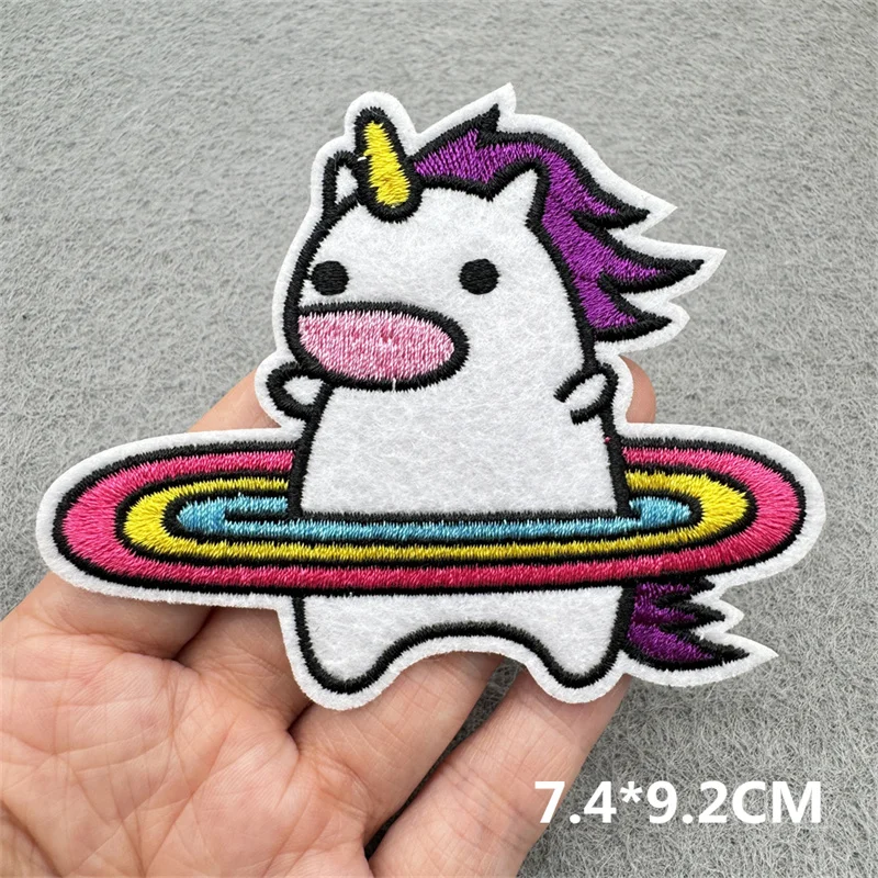 Daisy Sunflower Embroidered Patches For Clothing DIY Iron On Patches Cartoon Fusible Patches on Clothes Sticker Applique