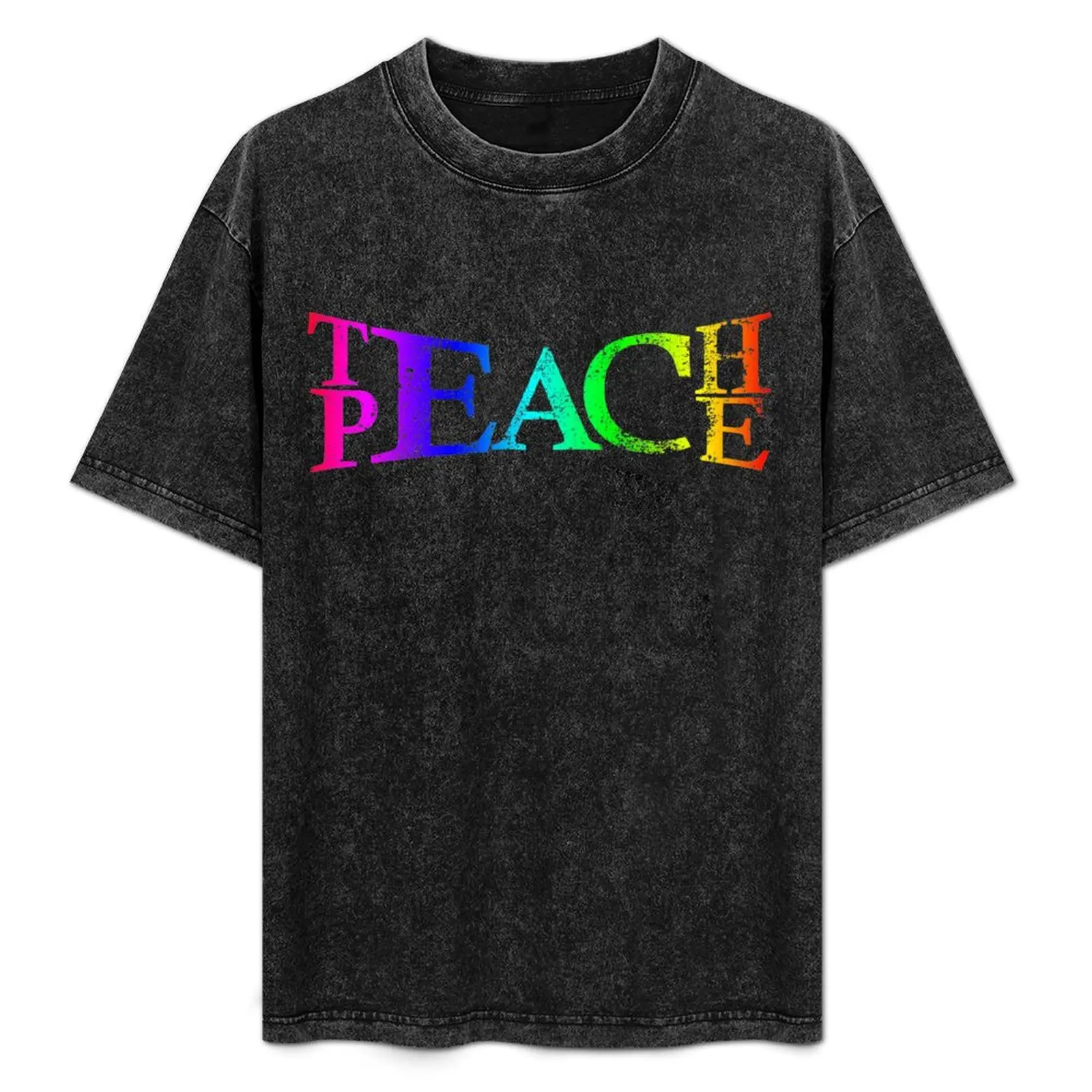

TEACH PEACE T-Shirt Independence Day Short Sleeve T-Shirt