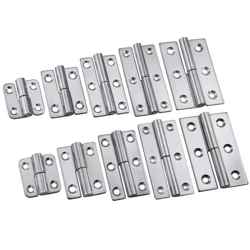 

4PCS Thickened 304 Stainless Hinges Detachable Bathroom Kitchen Cabinet Door Folding Swing Hardware Electric Cabinet Hinges