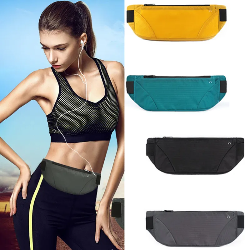 

HAISSKY Fanny Waist Packs Running Bags Women Men Outdoor Fitness Sports Breathable Waist Phone Pouch For iPhone Samsung Xiaomi
