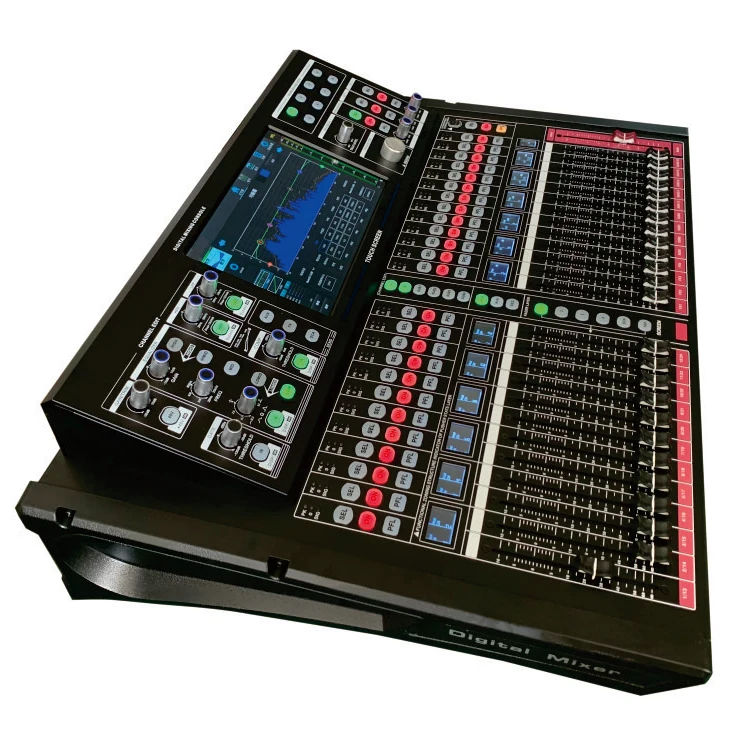 MARCO DM24-Plus 24-Channel Digital Sound Mixer 5-Band EQ Built-In Recorder Touch Screen 10.1