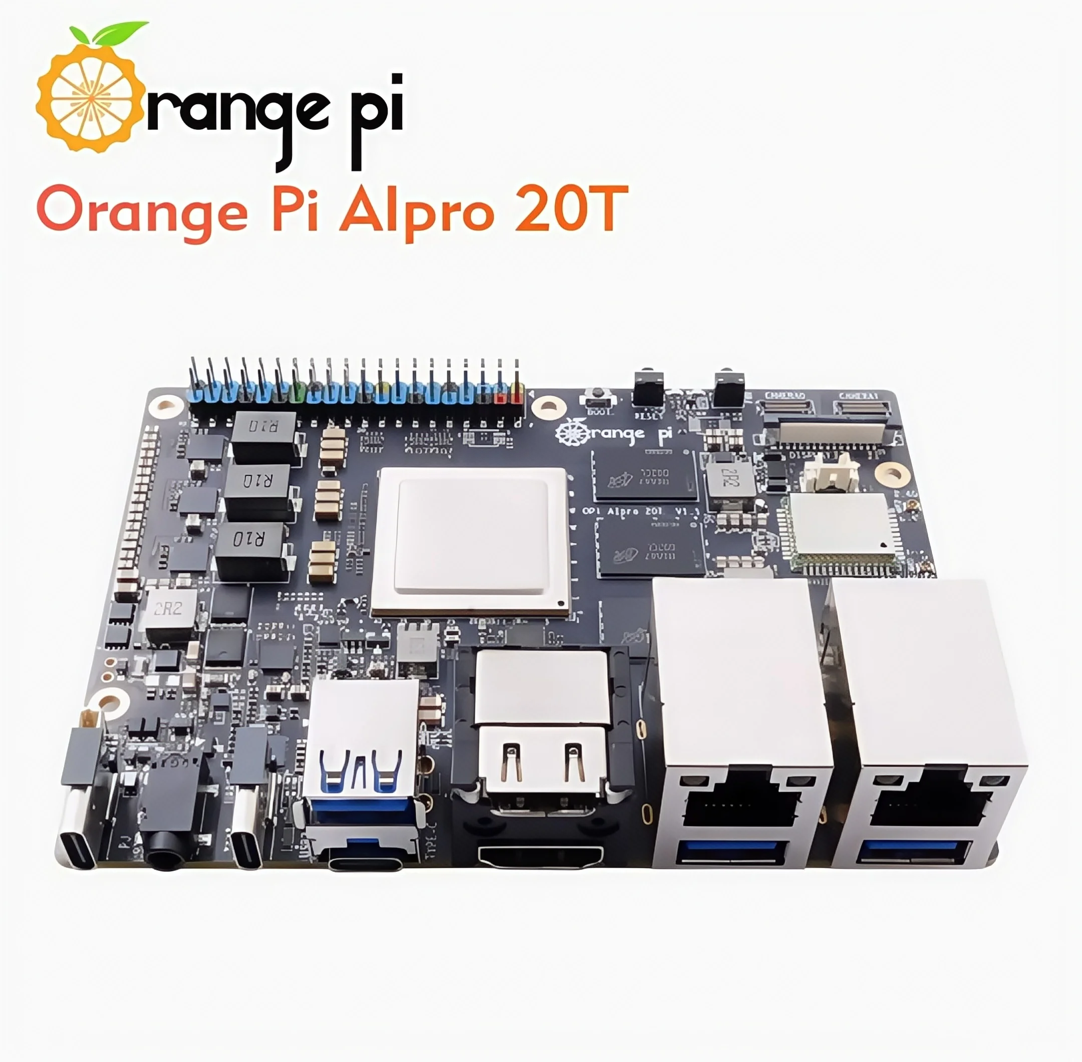 OrangePi Ascend AIPro Entwicklungsboard AI Prozessor 20Tops Computing Power Onboard WiFi Bluetooth 12G/24G optional