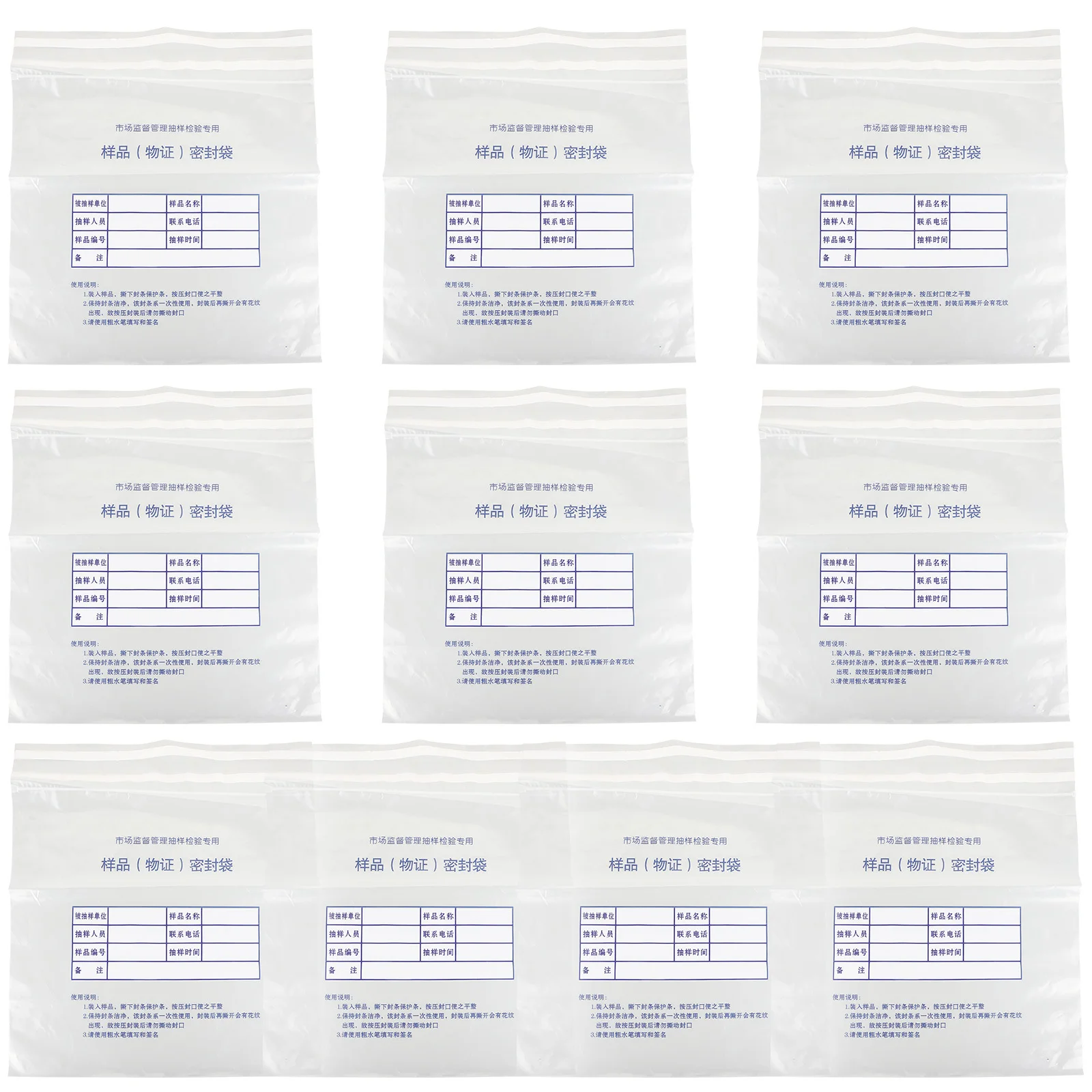 

10Pcs Tamper Bags Large Writable Clear Self Adhesive Cash Transmittal Envelopes Secure