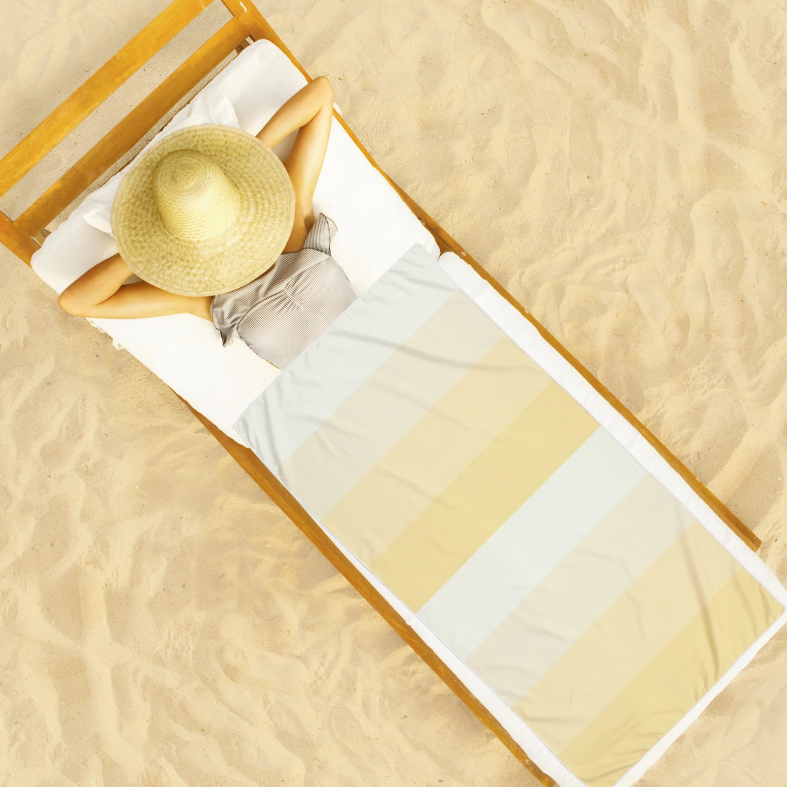 

Large Print Beach Towel Lightweight Fast Drying Microfiber Towel for Summer Swimming Gym Sauna Hiking Picnic Use