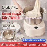 Customizable DC dough mixer 250W auto electric Household stand mixer kitchen blender with Fermenter and timed Egg White Whipper