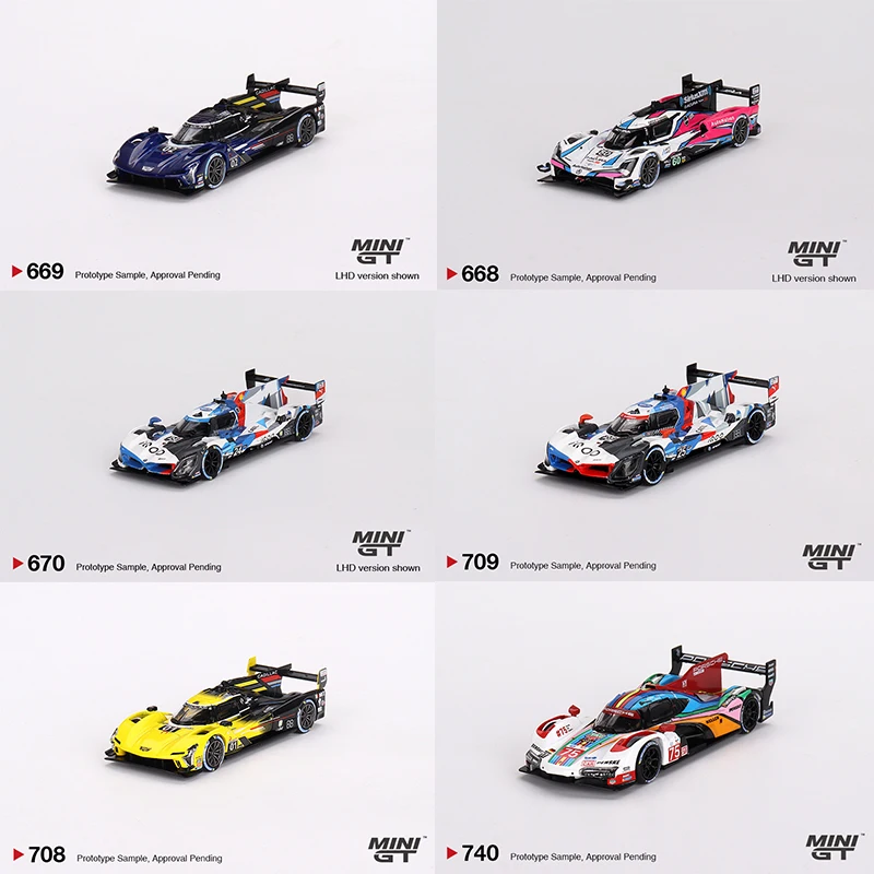 MINIGT 1/64 BMW M Team RLL Cadillac Racing 2023 IMSA Acura ARX-06 GTP Car Alloy Toys Motor Vehicle Diecast Metal Model