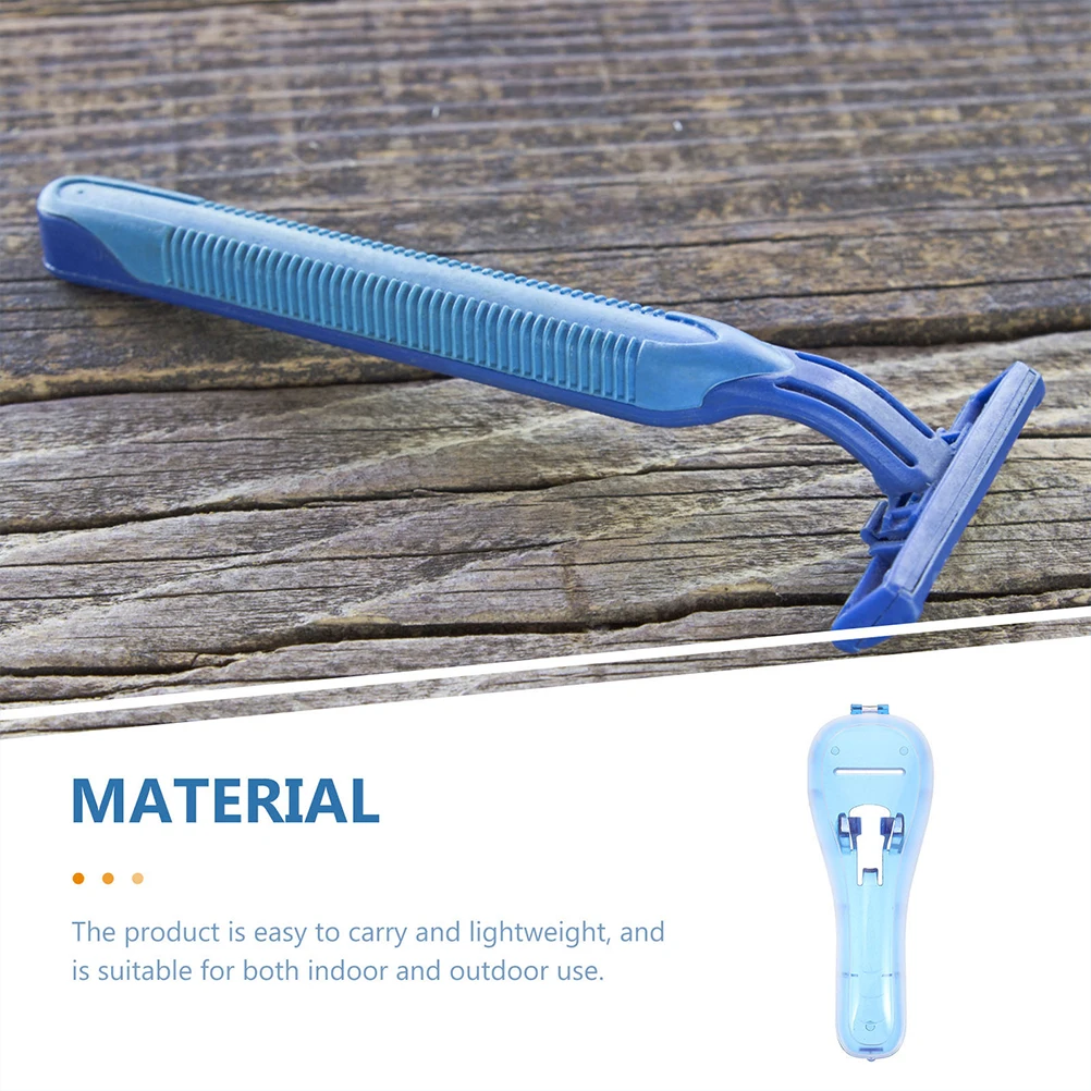 

2pcs Razor Case Portable Shaver Box Safety Travel Case Manual Electric Shavers Lightweight Durable Pc Material Storage Holder