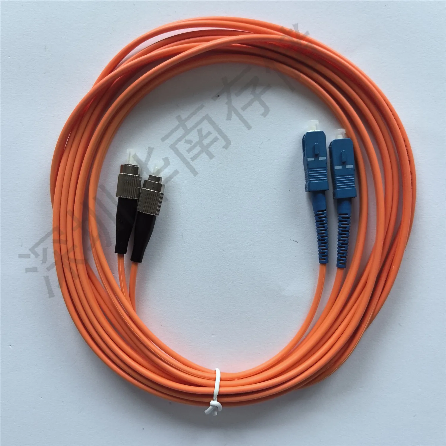 Domestic optical fiber cable Pigtail jumper Optical fiber cable Ten Gigabit SC-FC multi-mode dual-core OM1 3m carrier-class