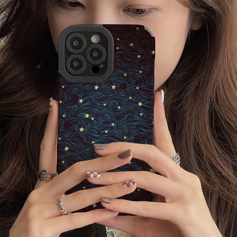 Stars in The Night Sky Phone Cases for IPhone 11 Case 14 Pro Max 15 Pro Max IPhone Case for IPhone 13 image 5
