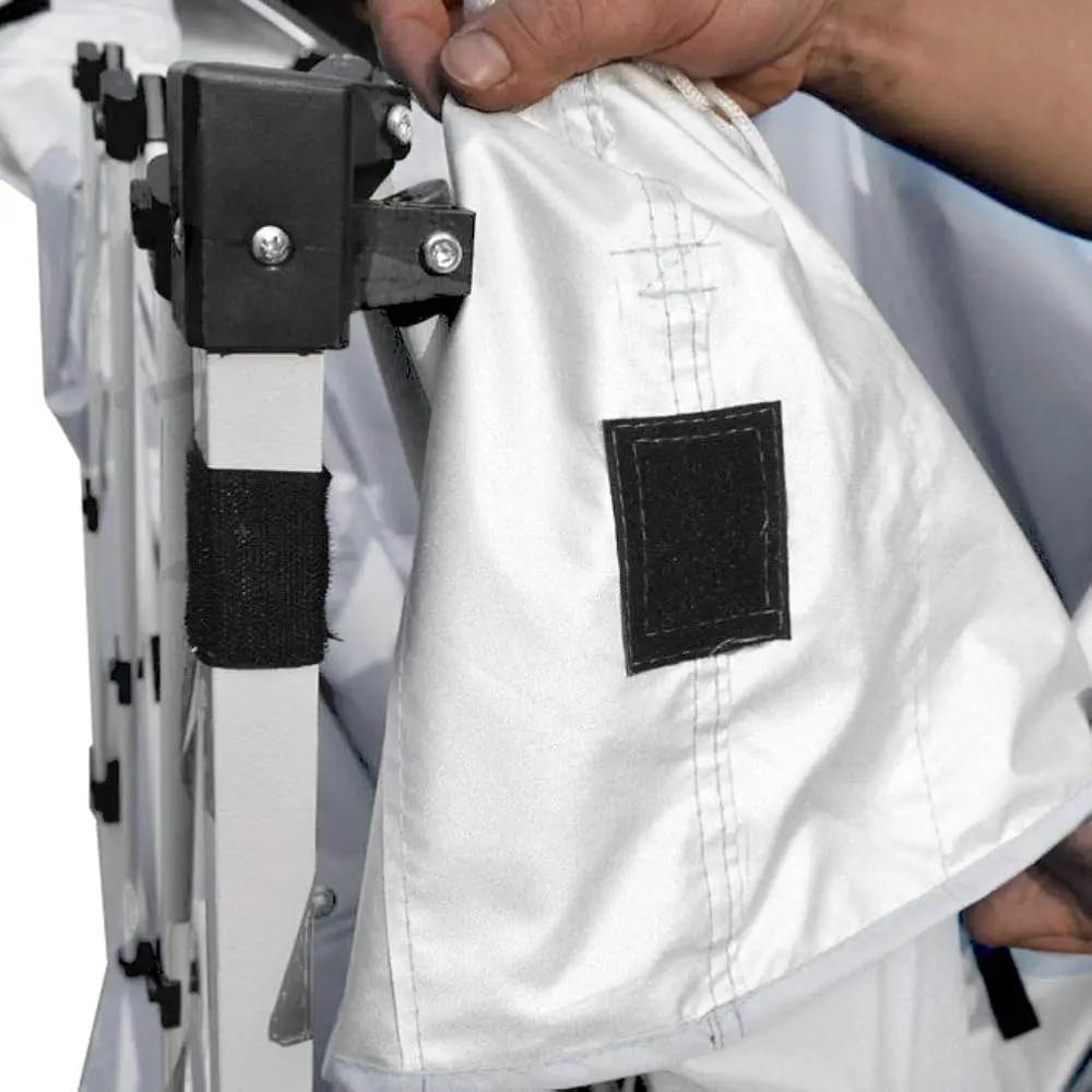 040000001 Slant Leg Canopy, 10' X 10', White-No Sidewall