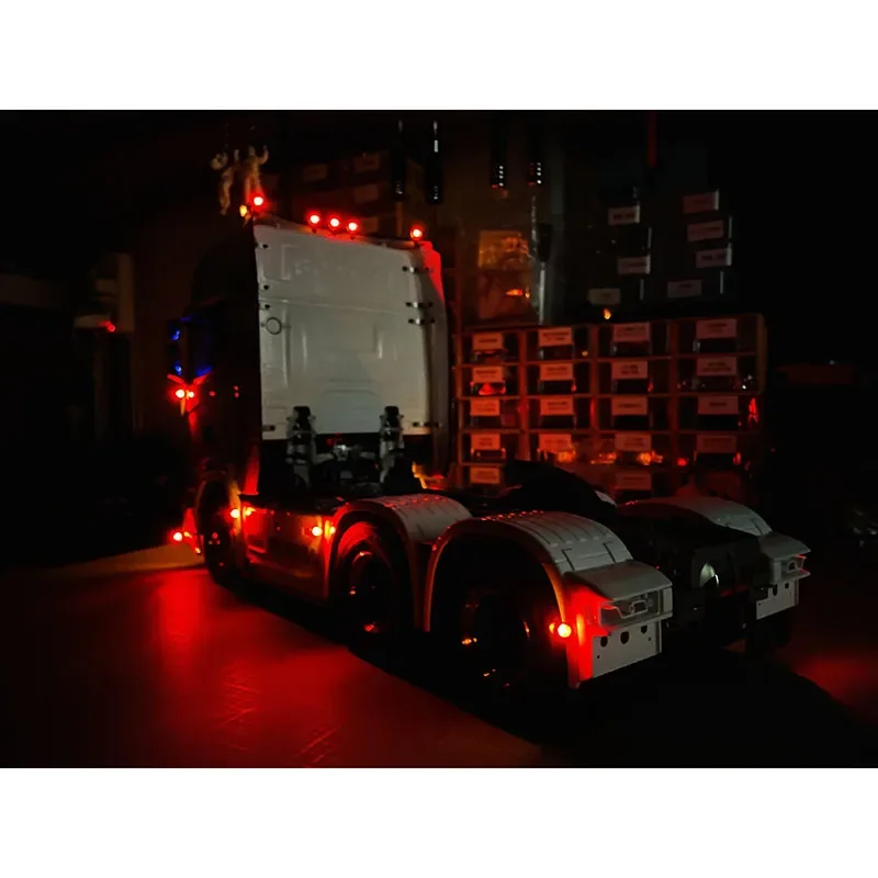 LED Position Light Two Colors Decorative Lamp Side Lights for 1/14 Tamiya RC Dump SCANIA 770S Volvo FH16XL 750 Arocs MAN Car