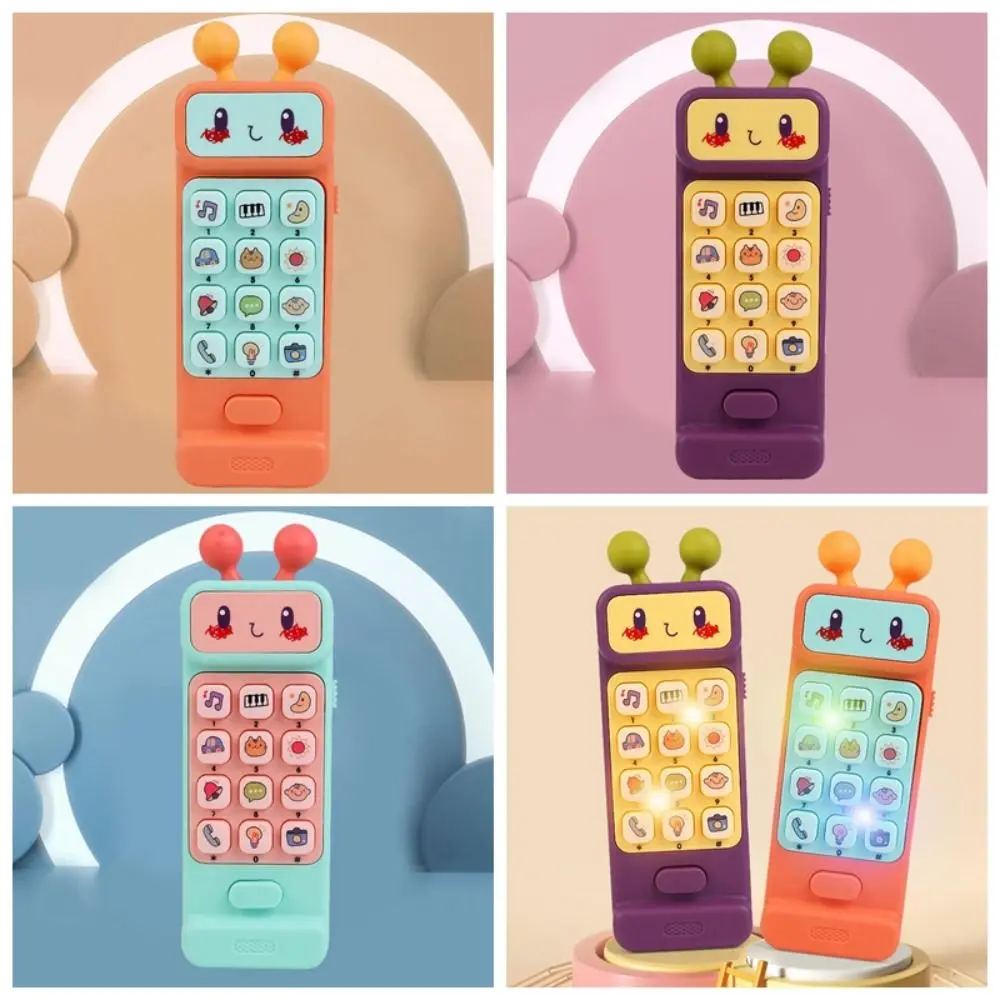 Disponibile in tre colori Baby Phone Toy massaggiagengive ABS Infant Early Educational Toy Voice Toy simulazione telefono finto