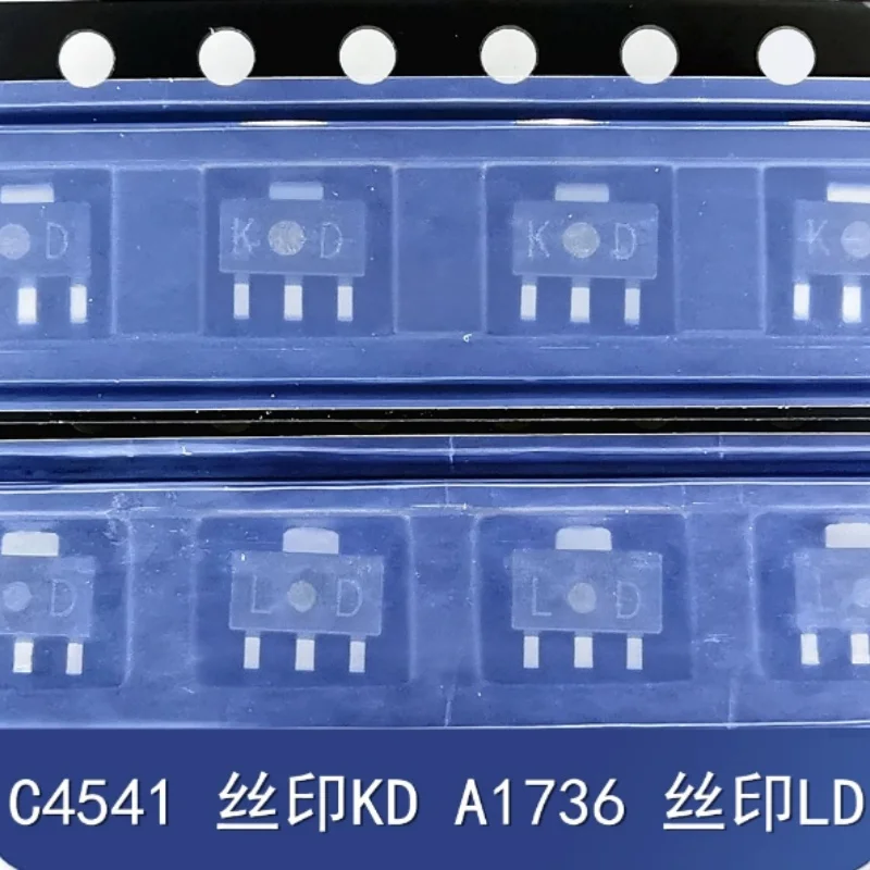 20PCS 2SA1736 2SC4541 SOT‑89 SC‑62 Complementary Pair 50V 3A 1W SMD Power Bipolar Transistor For Amplifier Switch Circuit