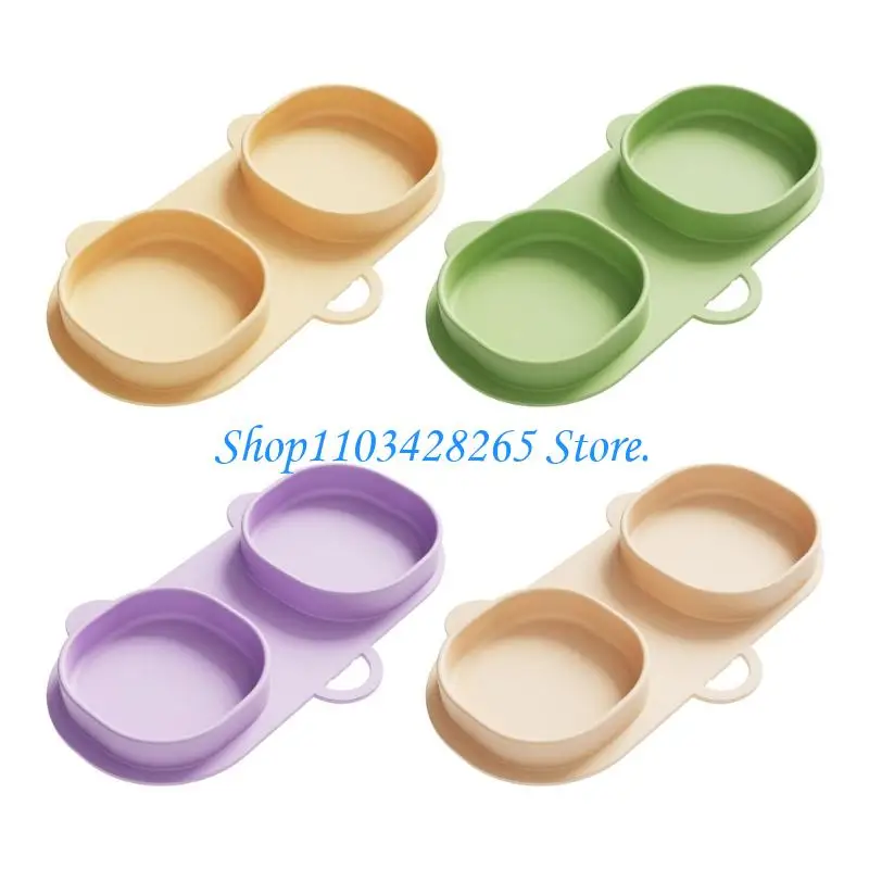 طبق قابل للطي من السيليكون غير قابل للانزلاق لتناول الطعام في الهواء الطلق للأطفال أساسي G2TE #1