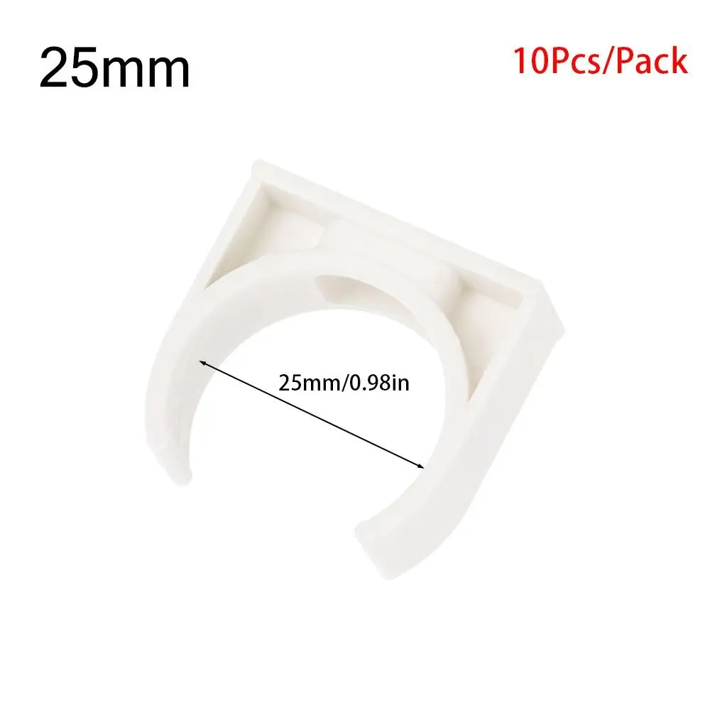 10Pcs Garden Irrigation Pipe Clamp Aquarium Fish Tank Fixed Snap Fittings Water Tube Holder Watering Adapter 16/20/25/32/40/50mm