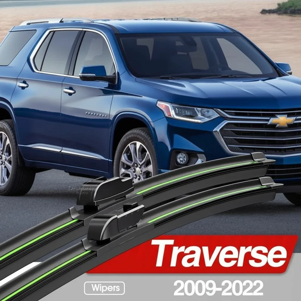 

Для Chevrolet Traverse 2009-2022: Комплект из 2 щеток стеклоочистителя лобового стекла, аксессуары для окон, 2010, 2011, 2013, 2016, 2017, 2018