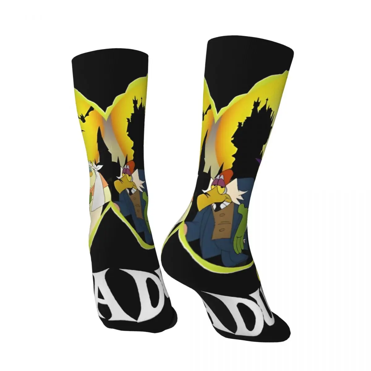 Hip Hop Retro Shock Crazy Men\'s compression Socks Unisex C-Count Duckula Harajuku Seamless Printed Funny Novelty Happy Crew Sock