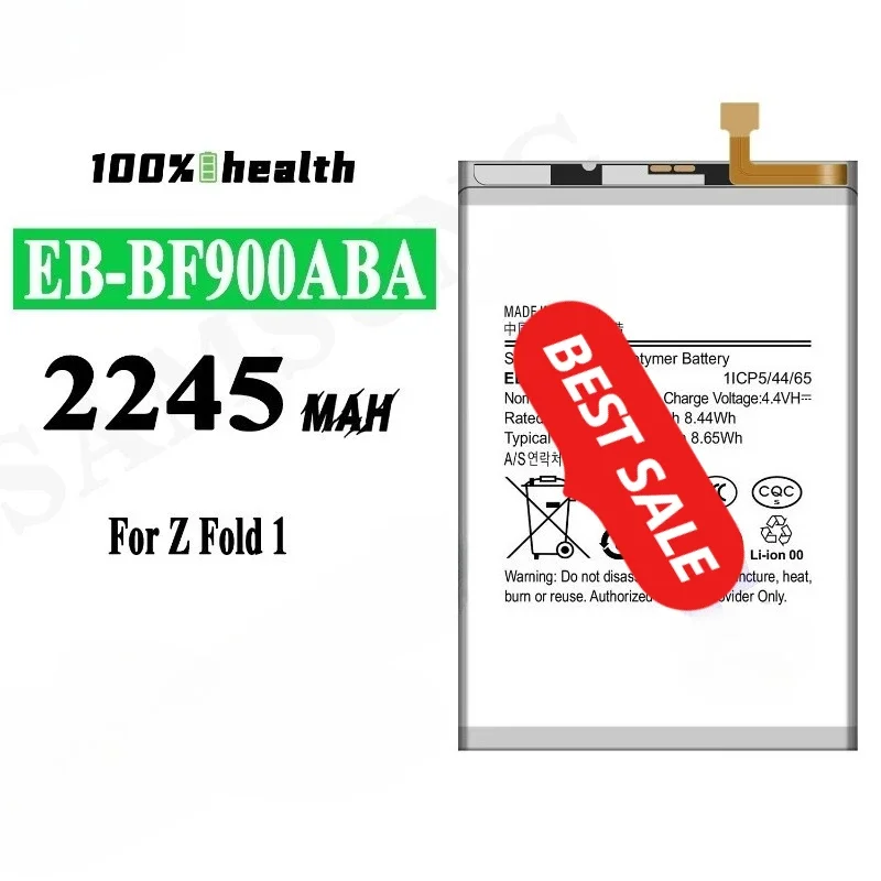 EB-BF900ABA/BF901ABA for Samsung Z Fold 1 Phone Battery High Quality High Capacity  Replacement Bateria Grade A Cell with Tools
