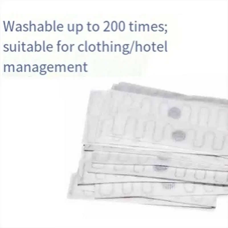Washable UHF RFID Tag UHF RFID Tag Hot Melt Glue Woven For Garment Washing Fabric Washable