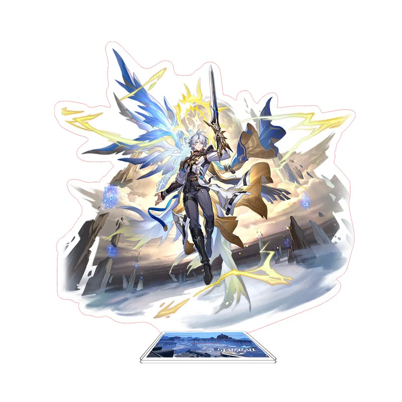 Honkai Star Rail Aglaea Mydeimos Tribios Herta Figure Robin Acrylic Stand Model Plate Cosplay Anime Keychain Fans Gift
