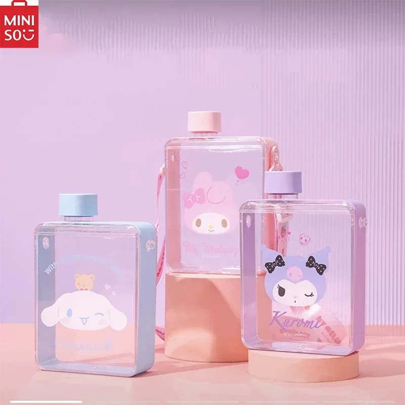 

MINISO Sanrio Characters Big Eared Dog Kuromi Melody Colourful Square Plastic Mugs Genuine and authorised in stockNew Products