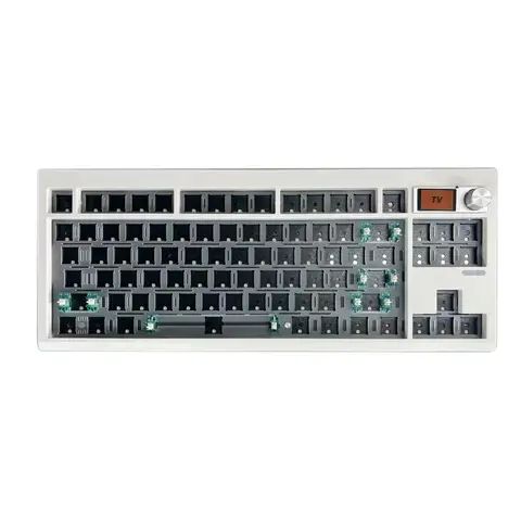 Gmk87 mechanisches Tastatur-Kit mit Bildschirm RGB hintergrund beleuchtete Dichtung struktur Gaming Hot-Swap-Tastatur für über kunden spezifische