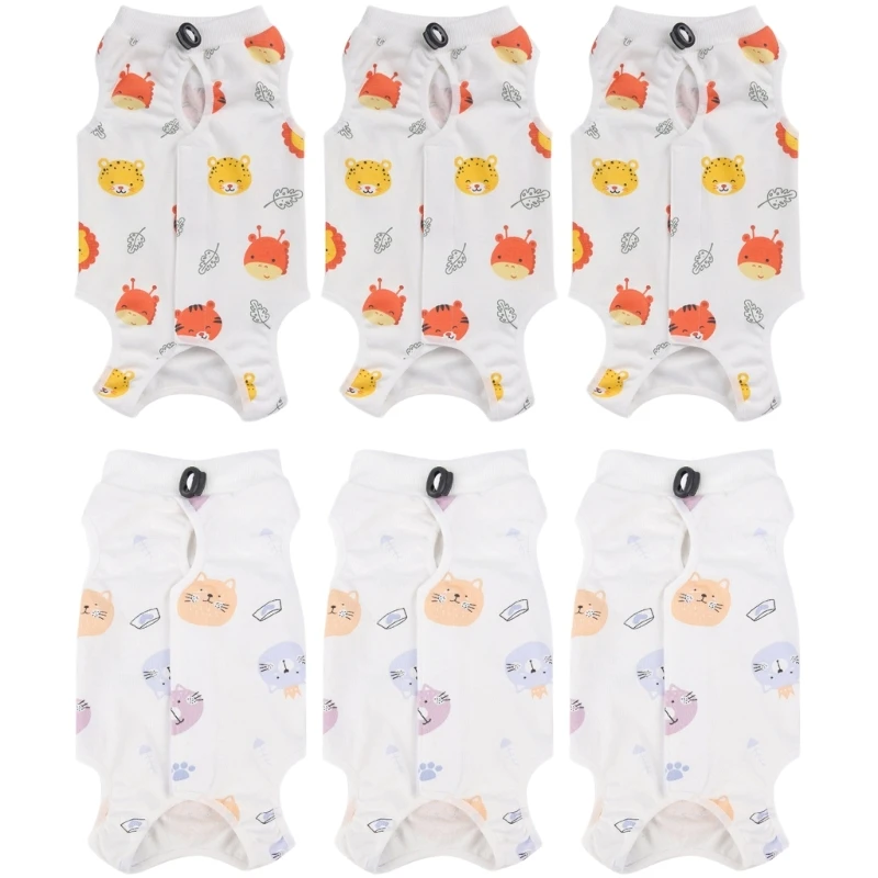 Cats Recovery Rompers Alternative หลังการผ่าตัดสวมใส่เพื่อการฟื้นฟูบาดแผล Drop Ship