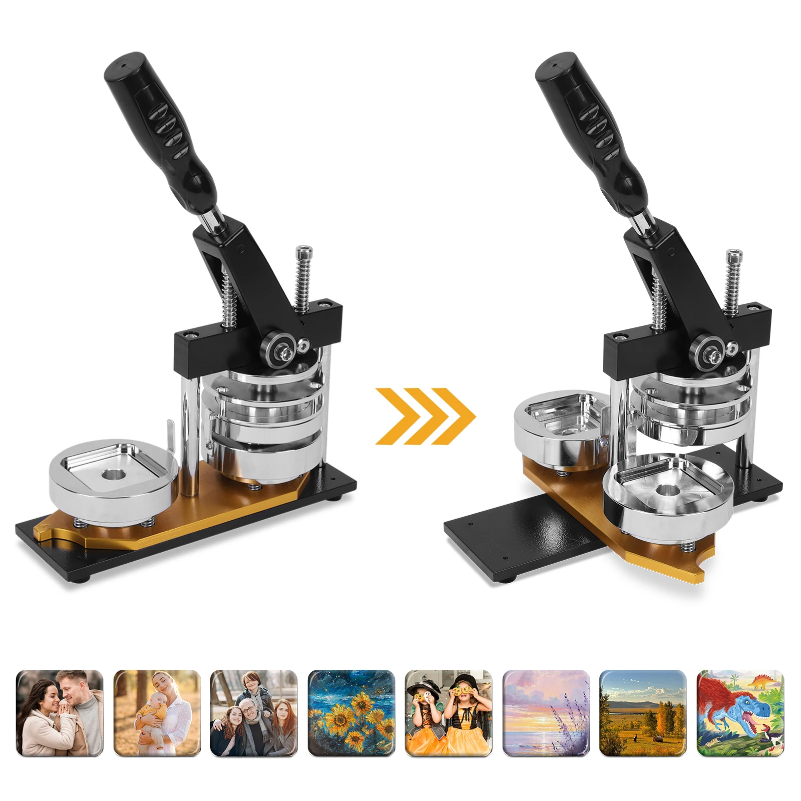 

Наборы для изготовления квадратных значков-пуговиц своими руками с 100 комплектующими, пресс для магнитов на холодильник, для дома, школы, бизнеса