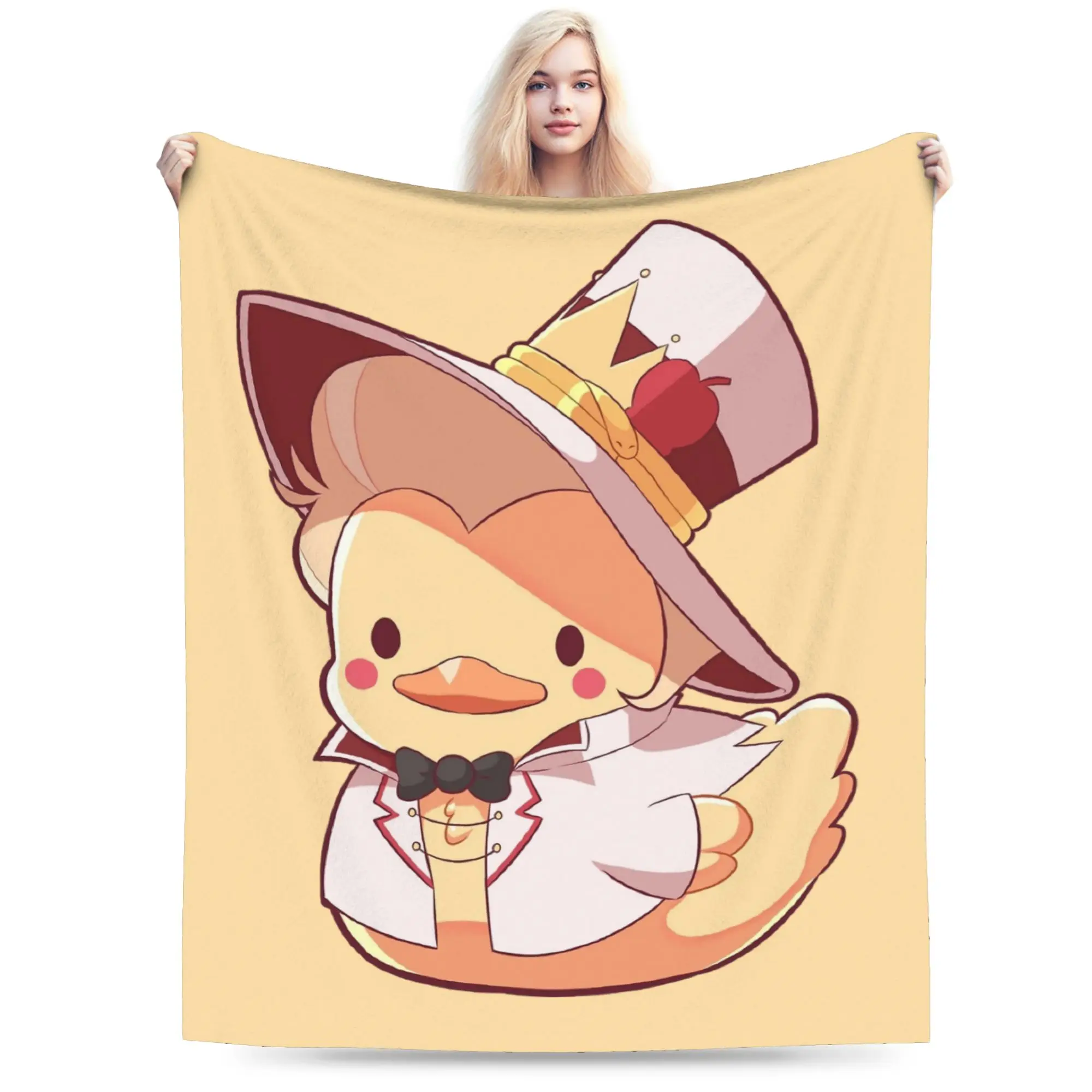 Duckling Lucifer Hazbined Hoteled Blanket Fleece  Winter   Multifunction Warm Throw Blankets for Bedding Car Quilt