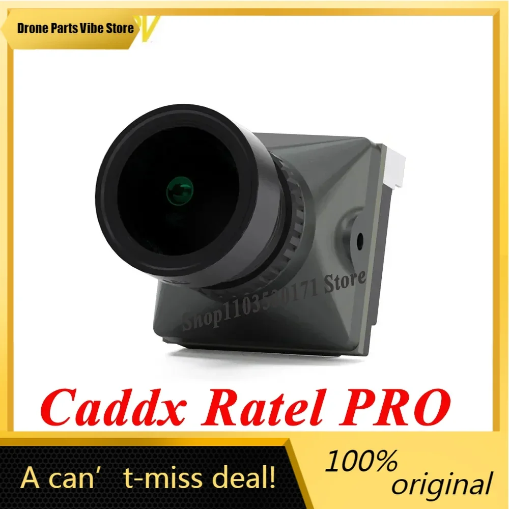 

Fy5PCS Caddx Ratel PRO FPV Camera 1500TVL 16:9/4:3 NTSC/PAL FOV125° Blacklight Night Camera for FPV Racing Drone