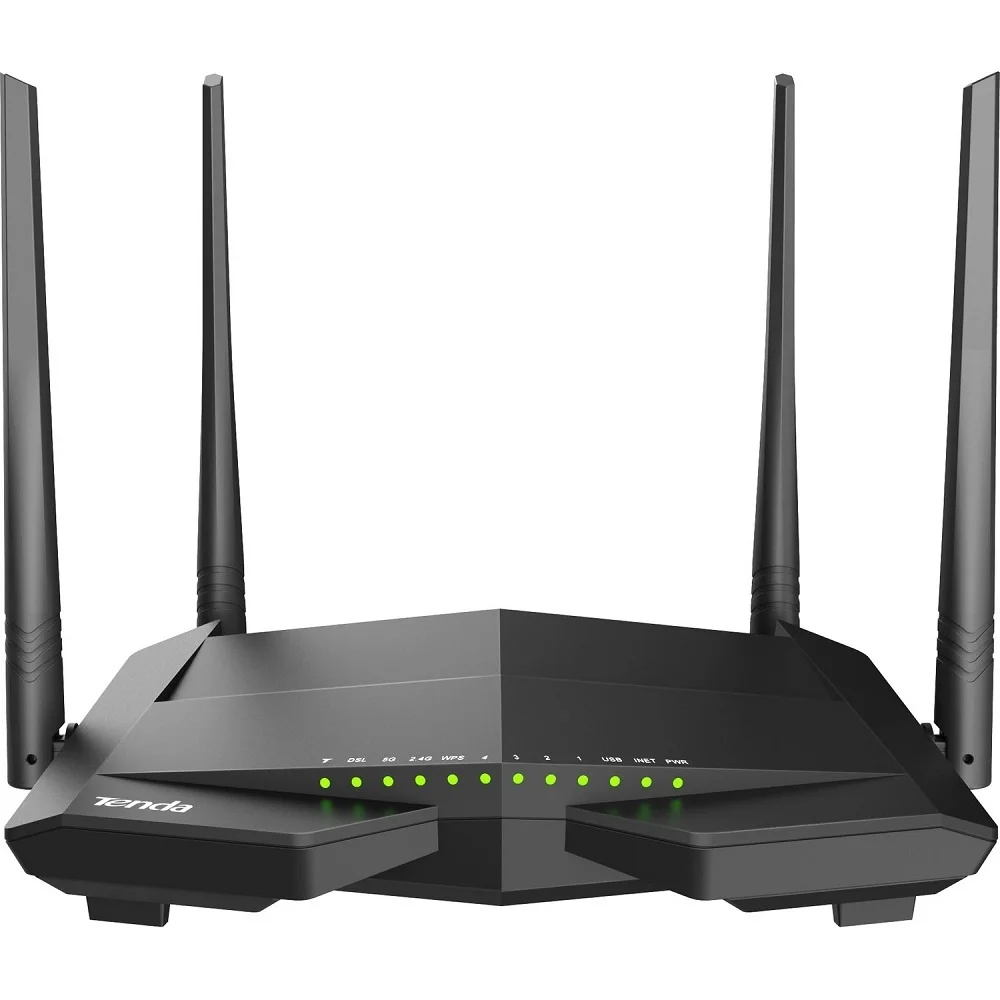 Imagem -02 - Tenda V12 Ac1200 Dualband Wi-fi Gigabit Vdsl Adsl Modem Router Repetidor sem Fio