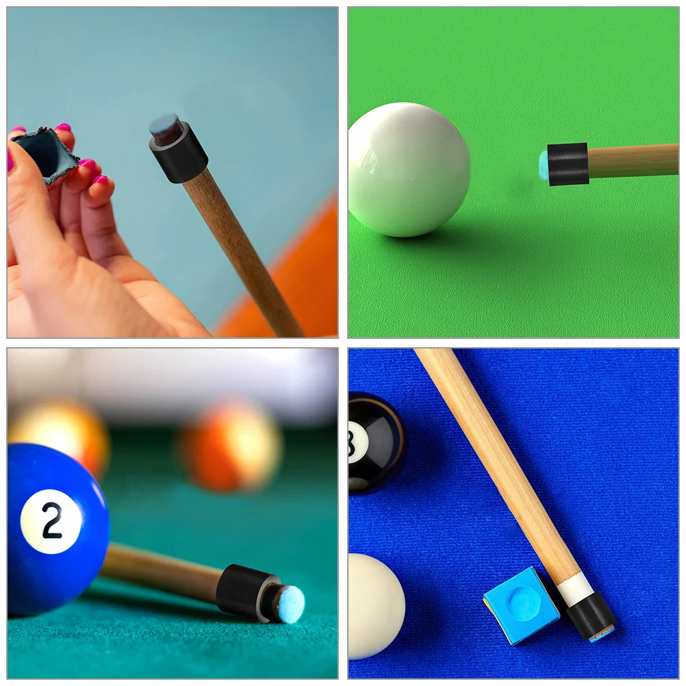 

8 Pcs Protector Billiards Club Tip Protective Cover Accessories Pool Stick Snooker Ferrules
